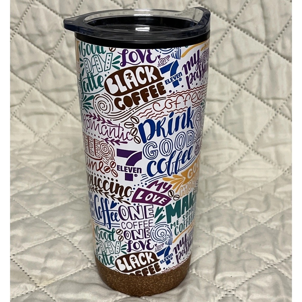 7-11 Limited Edition- 20 oz Whirley Drinks Taylor Tumbler W/cork bottom